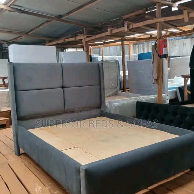 Grey Fabric Bed 5 by 6