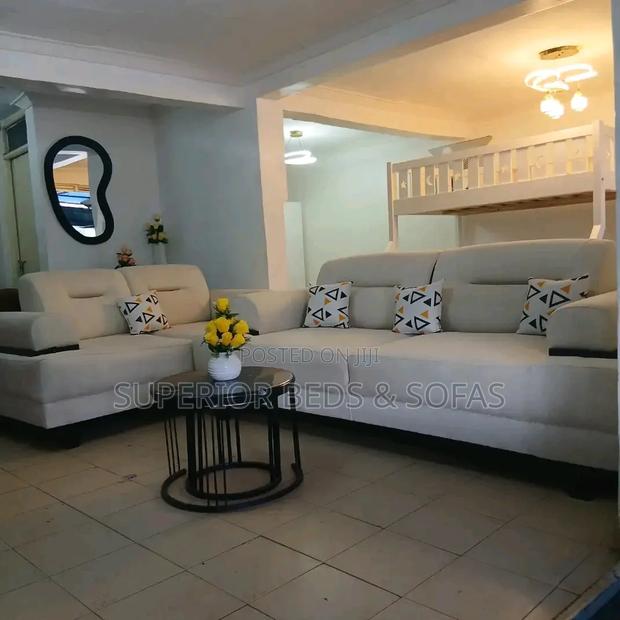 Cream Sofa Set 3 Seater