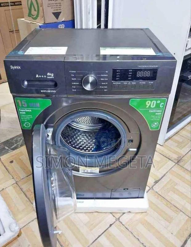 Syinix 8kg Front Load Washing Machine – A+ Energy Saving