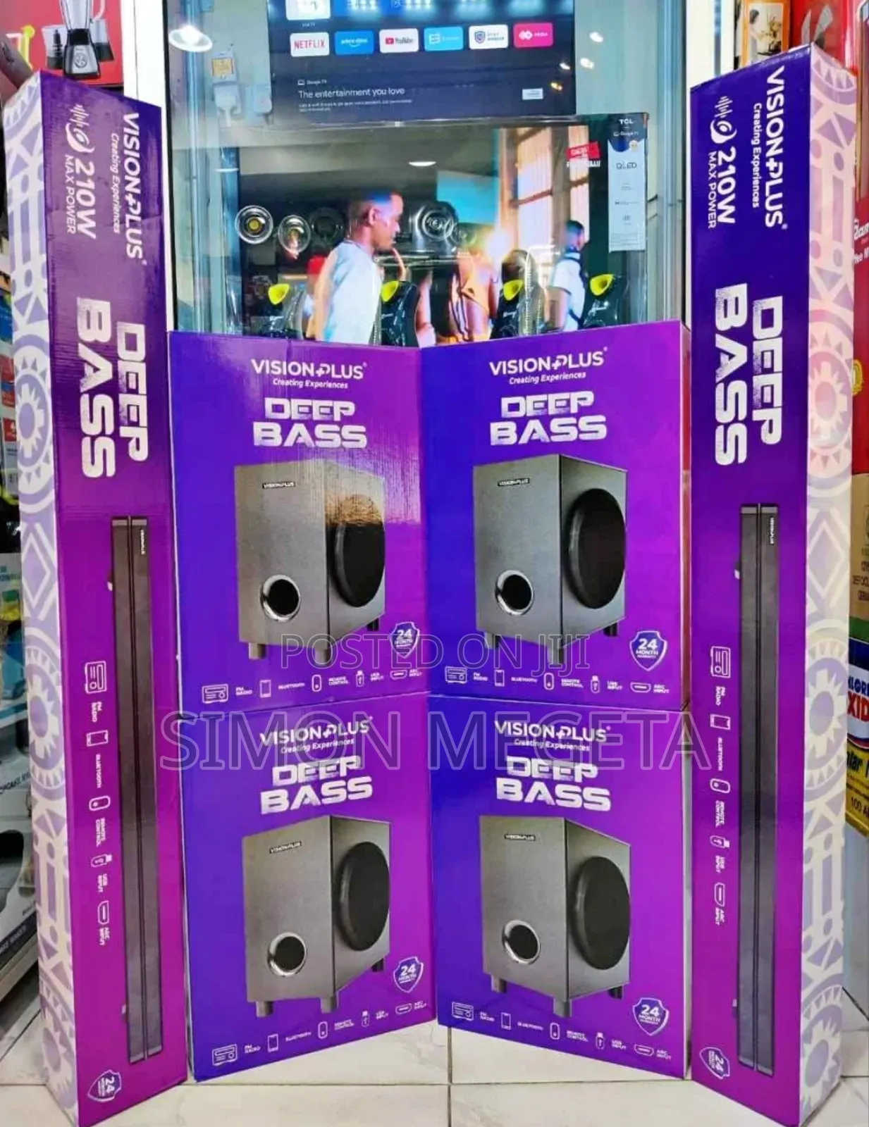 Vision Sound Bar – Deep Bass, Bluetooth Speake