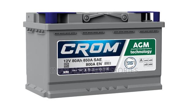 Din80 Agm Chrome Battery – Start Stop Car Battery 80ah Kenya
