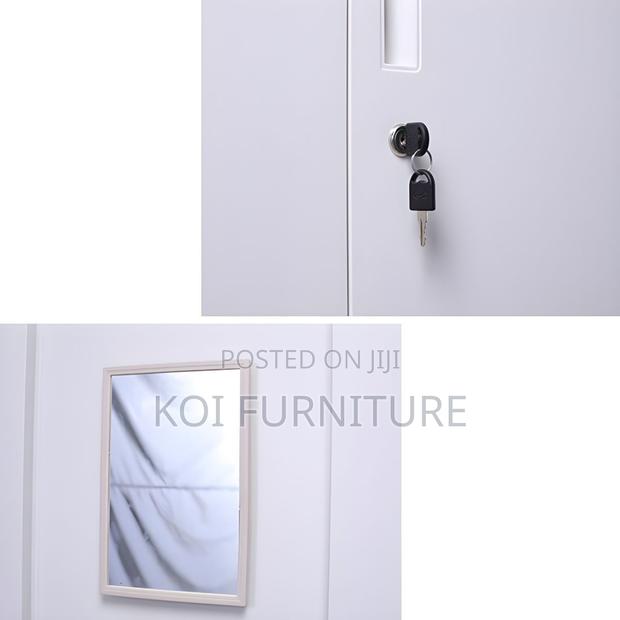 Office Cabinet; Metallic Executive Grey Cabinet With Safe and 2 Doors - thumbnail 4
