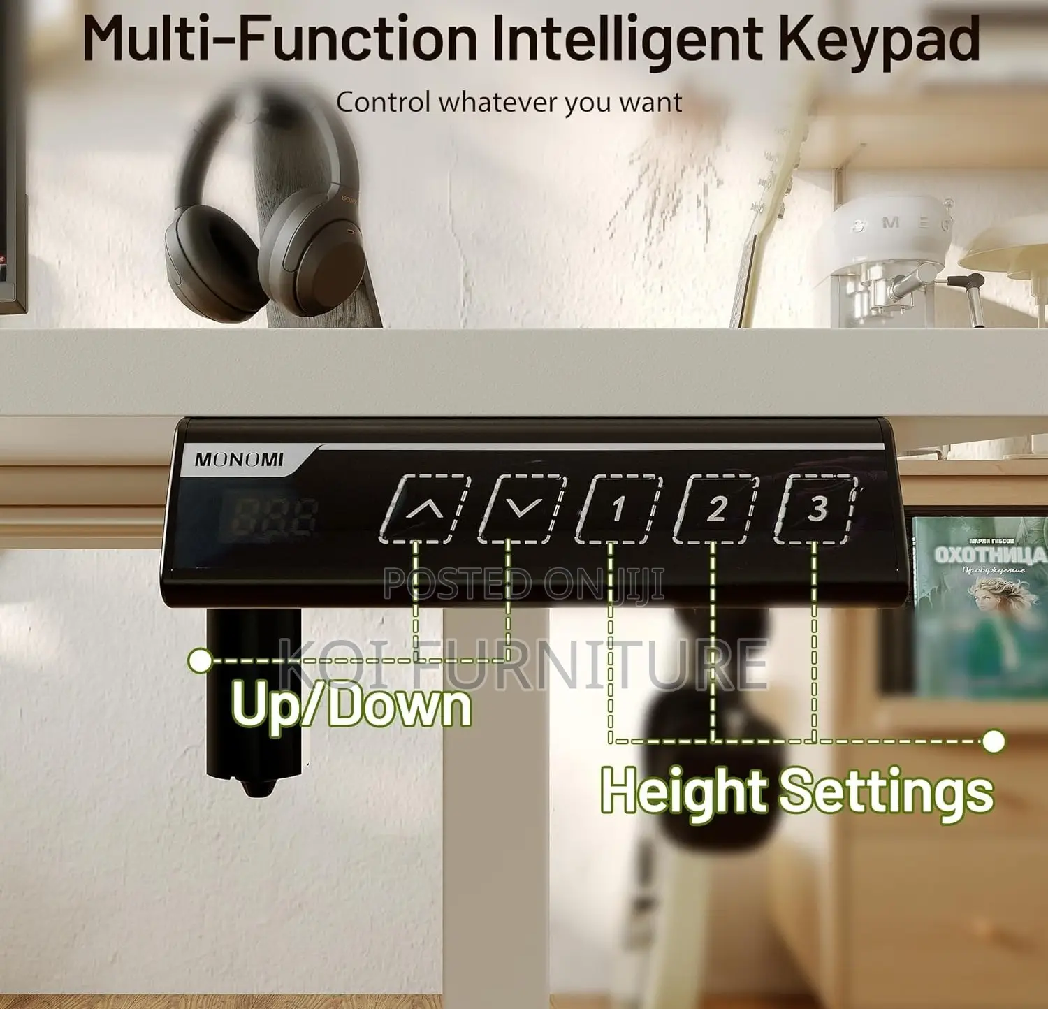 Office Desk; 160cm Ergonomic Style Adjustable Desk