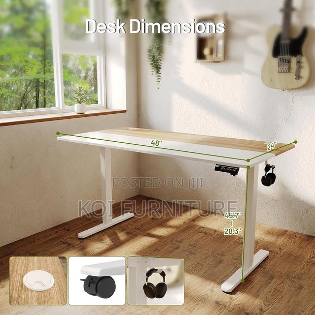 Office Desk; 160cm Ergonomic Style Adjustable Desk - thumbnail 6