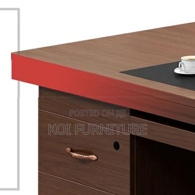 Office Desk; 1.4 Meters Executive Mahogany Desk - thumbnail 6
