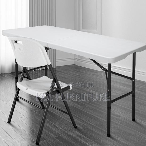 Home Table; 1.8 Meters Foldable Home Outdoor Plastic Dining Chairs - thumbnail 8