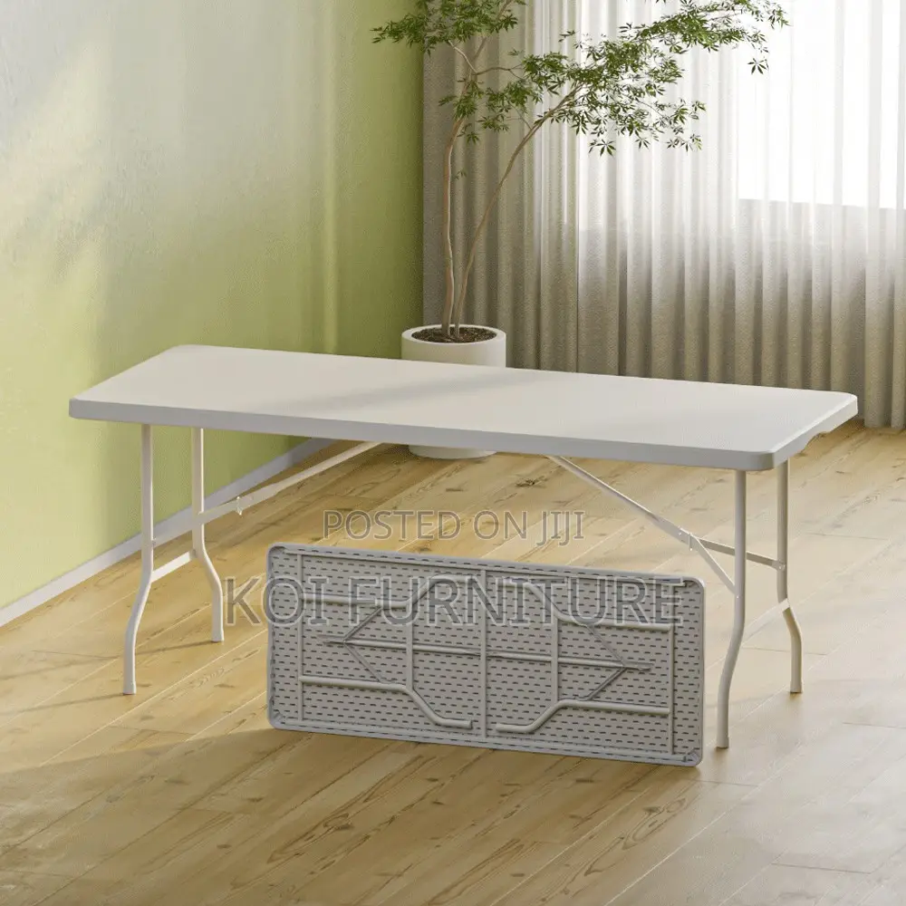 Home Table; 1.8 Meters Foldable Home Outdoor Plastic Dining Chairs