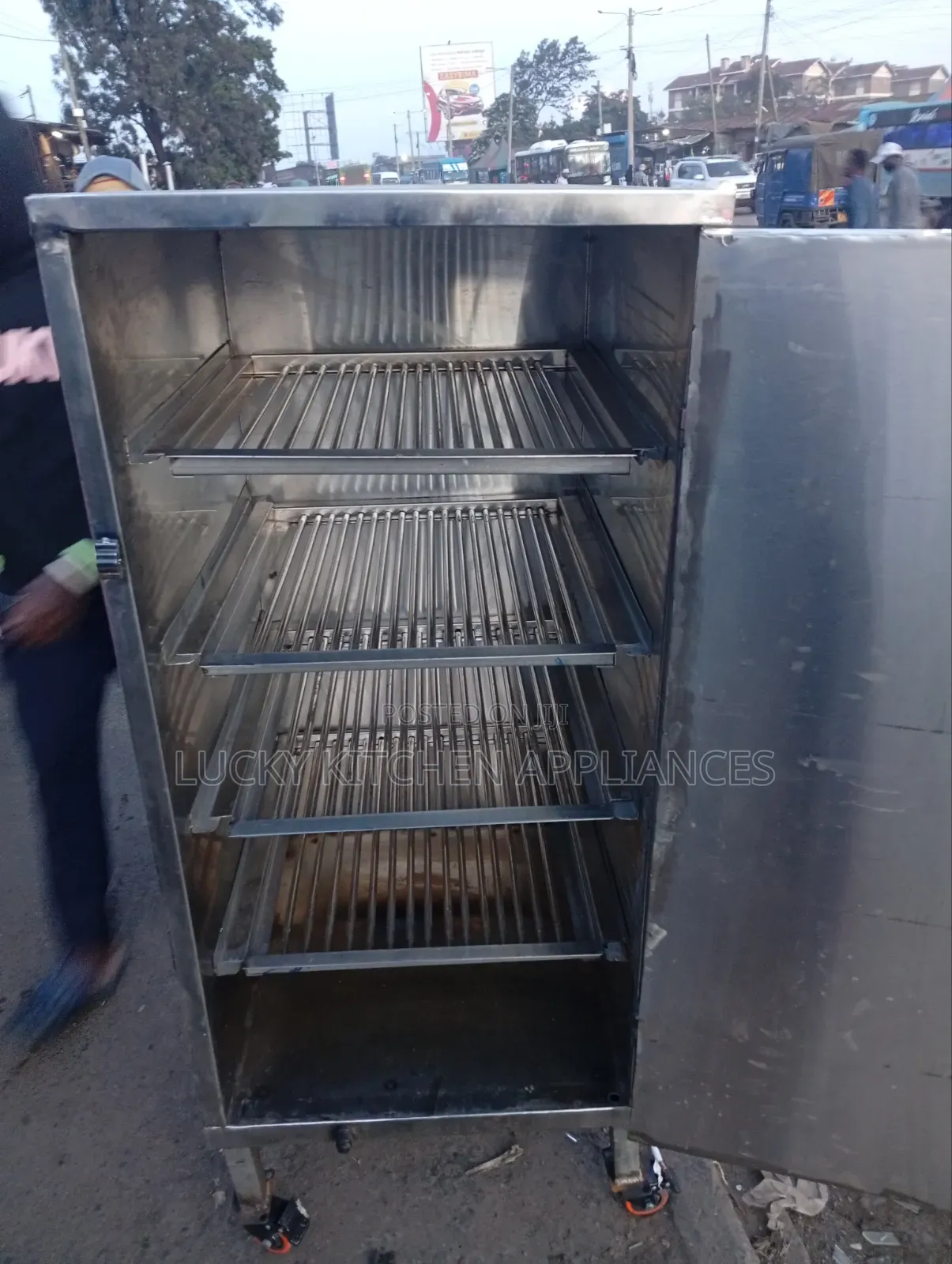 Stainless Steel Four Trays Nyama Choma Oven.