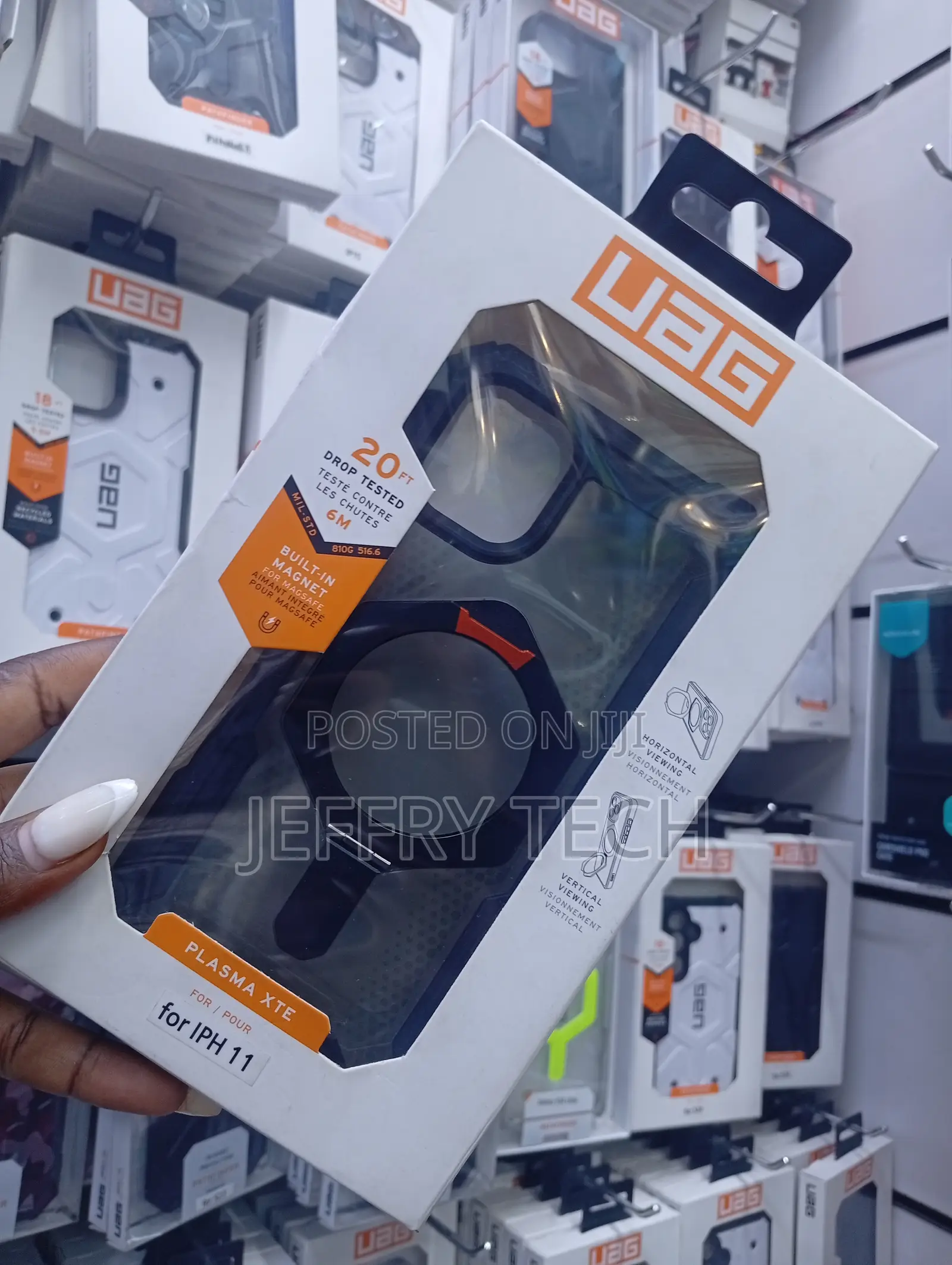 Uag iPhone 11 Case 6.9" Plasma Xte - Rugged Shockproof, Clear/Titanium