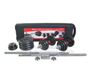 Non Rusting Silver 50kgs Chrome Dumbells