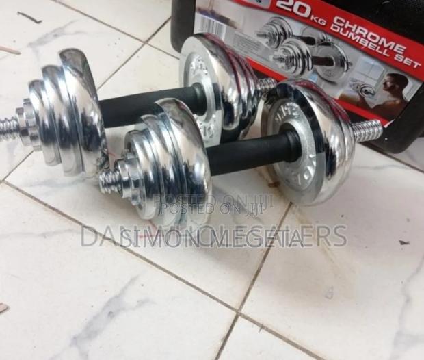Non Rusting Chrome 20kgs Dumbel Set