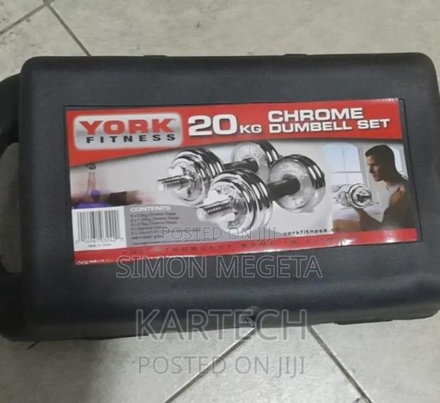 Generic Chrome 20kgs Dumbel Set