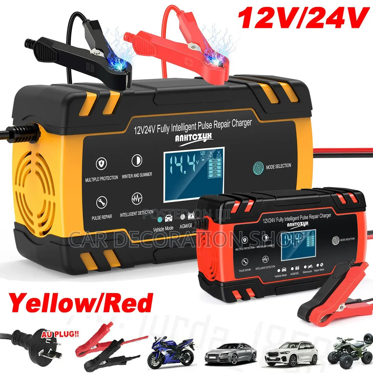 12/24v Car Battery Charger With Repair Function