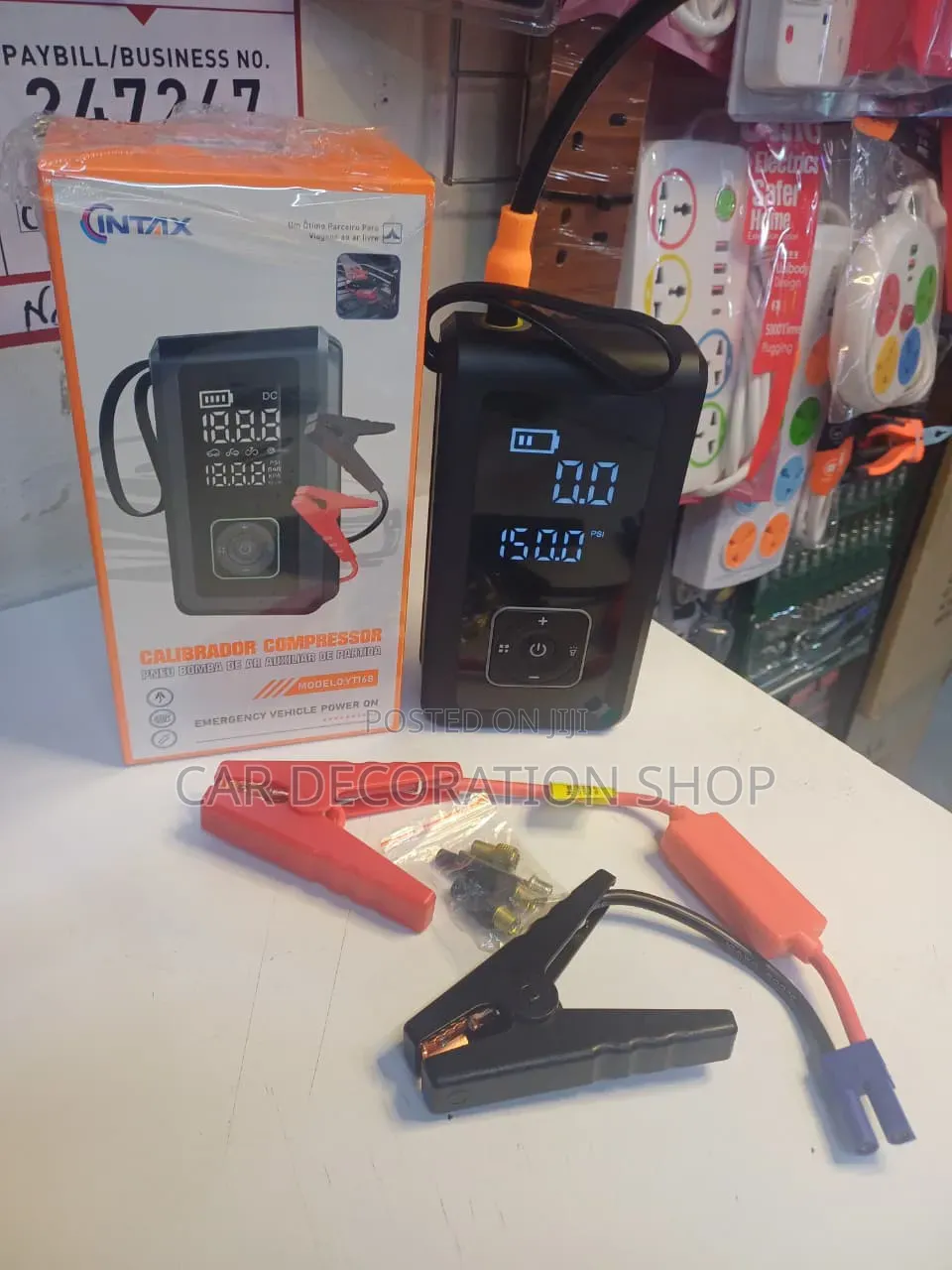 Digital Car Jumpstarter With Tire Inflator Air Pump