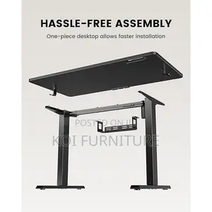 Office Desk; 1.8 Meters Black Style Adjustable Office Home Table