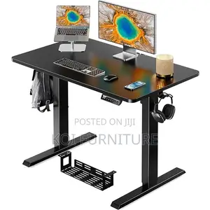 Office Desk; 1.8 Meters Black Style Adjustable Office Home Table