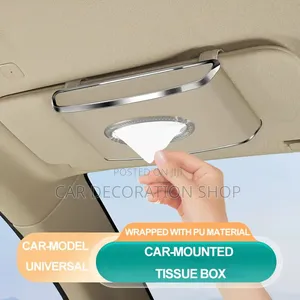 Universal Sun Visor Clip on Tissue Holder