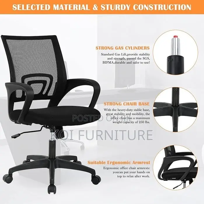 Office Chairs; Home Office Fabric Mes Clerica Chairs