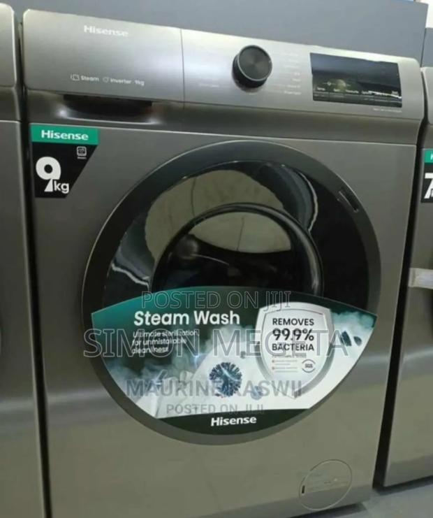 Newly Restocked Hisense 9kgs Front Loader Washing Machine New - main view