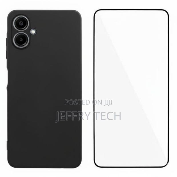 Samsung Galaxy A07 Silcone Case With Free Tempered Glasss Protector, F