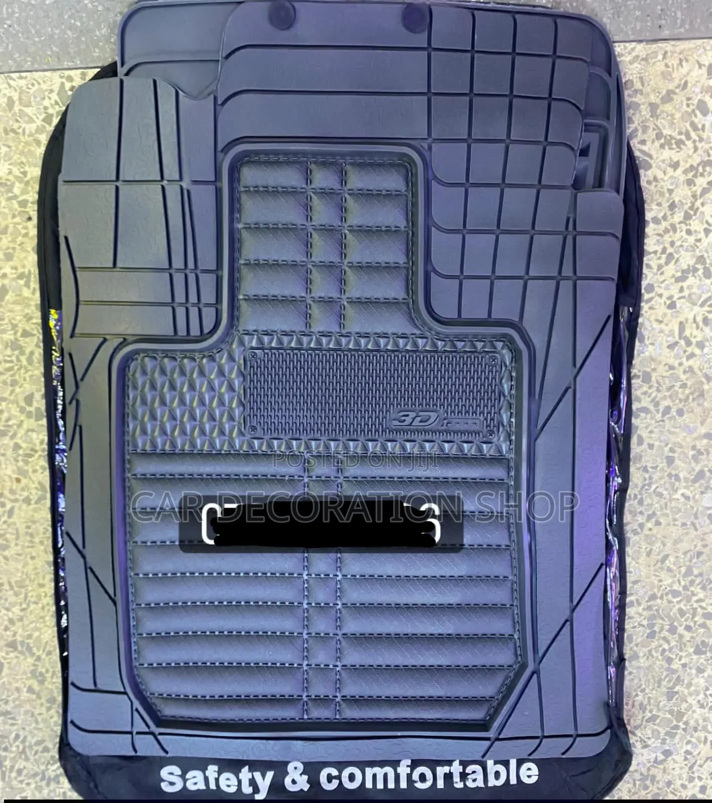 5pc Black 3d All Vehicles Fit Car Mats