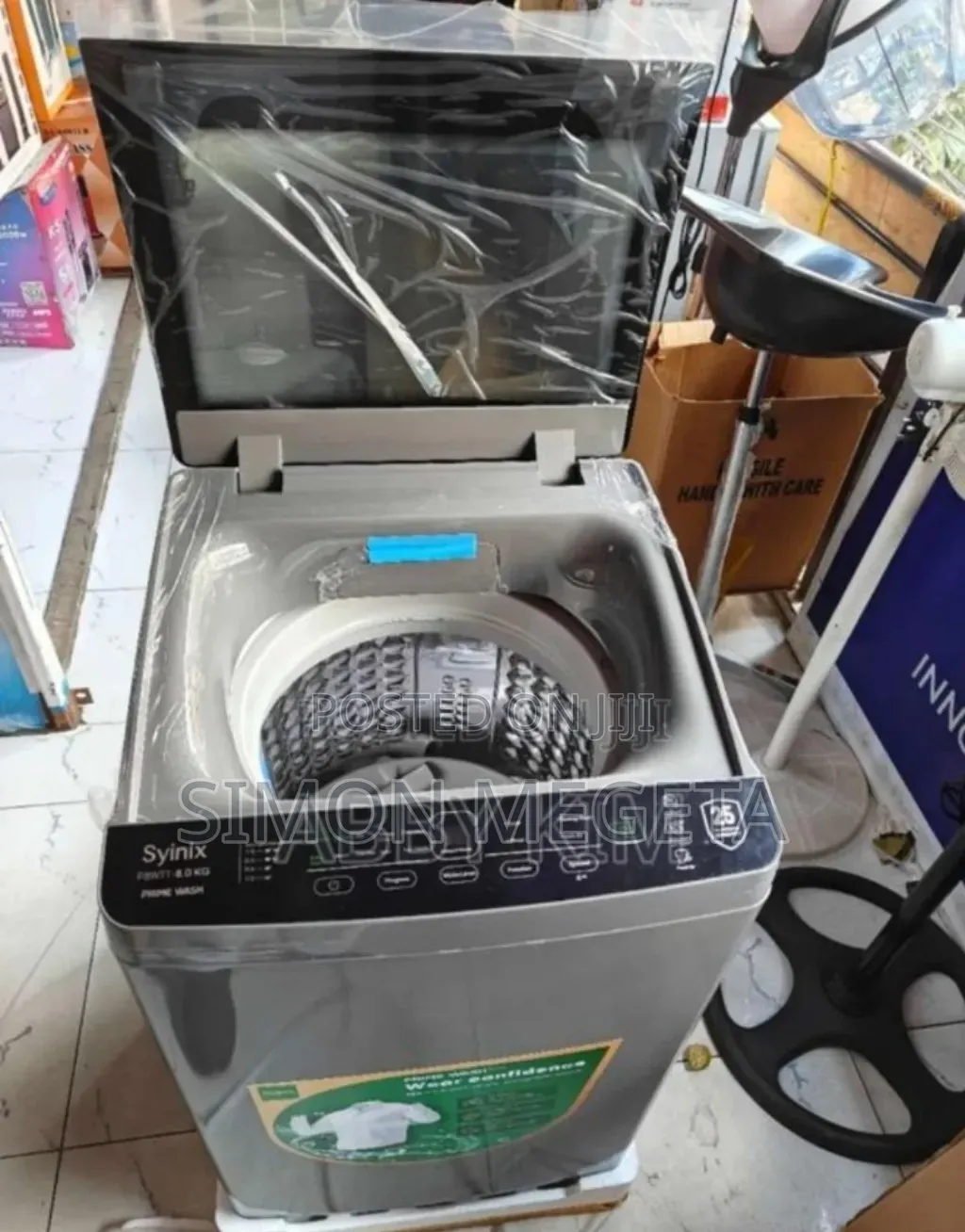 Top Load 8kg Syinix Full Automatic Washing Machine