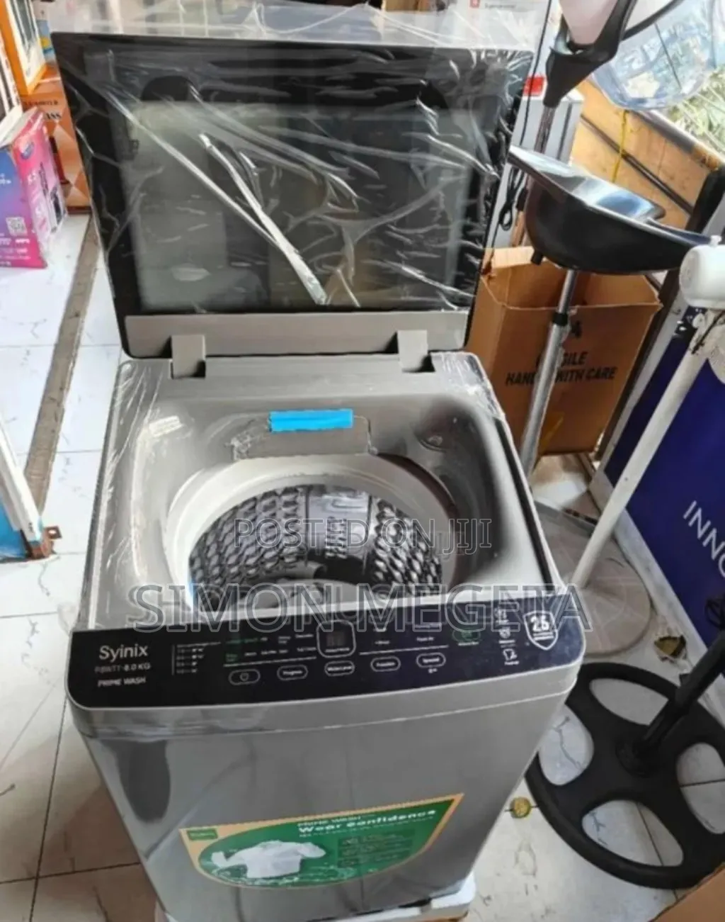 Single Tab. New 8kg Syinix Full Automatic Washing Machine