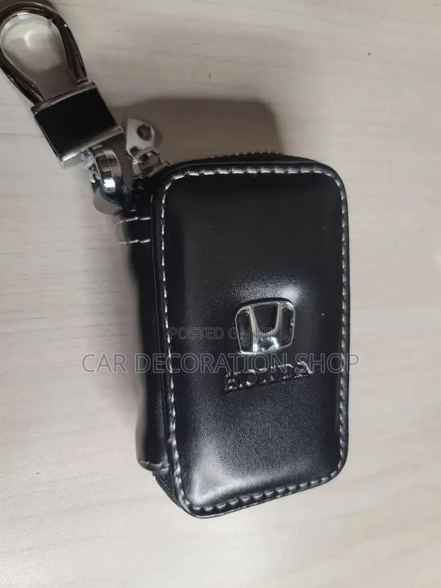 Honda Car Key Cases Zipper Leather Bag