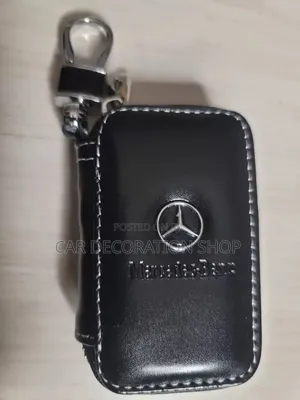 Mercedes Car Key Leather Case Holder With Logo