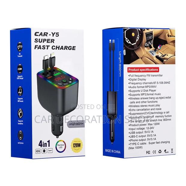 Wireless Audio Player With Phone Retractable Charging Cables