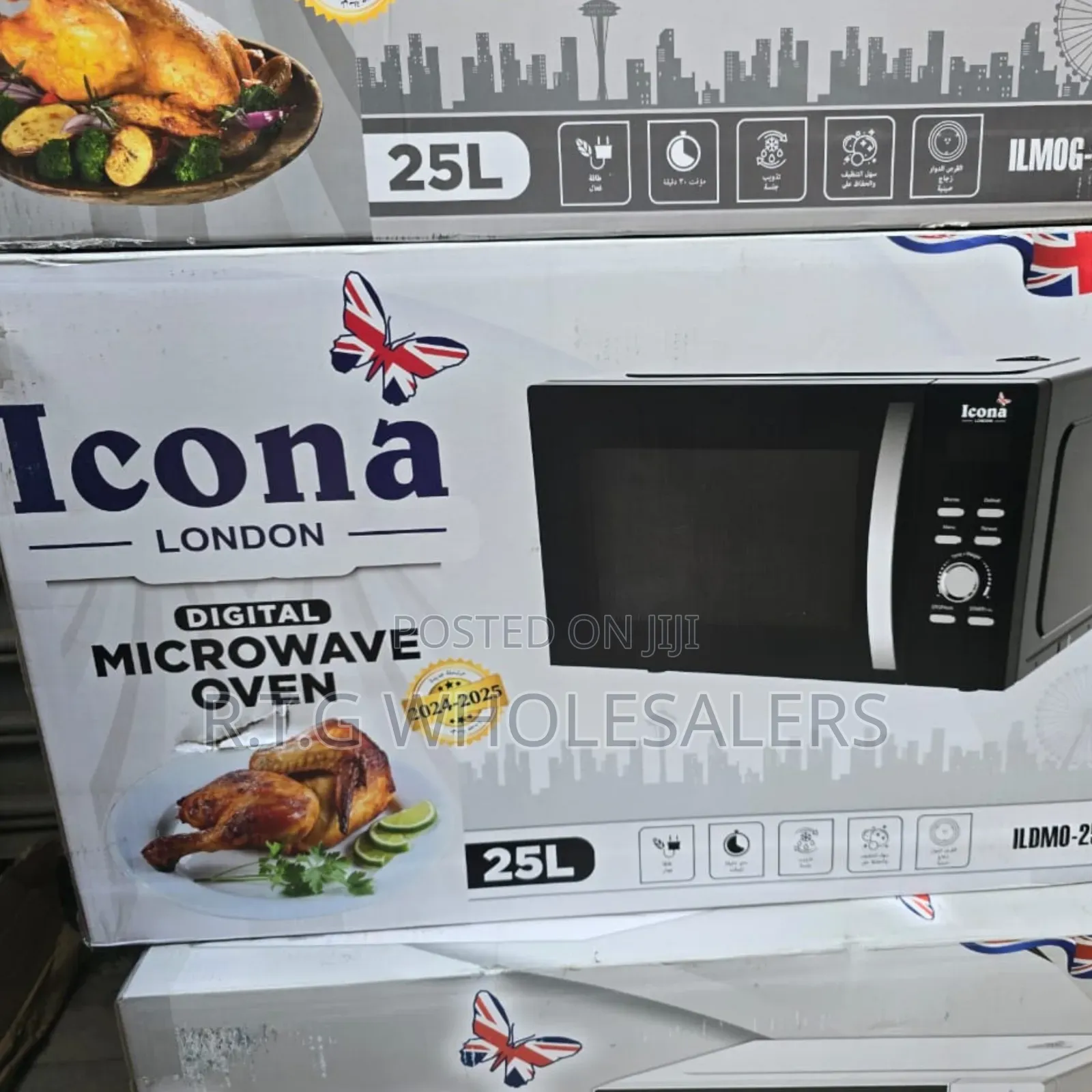 25l Icona Digital Microwave With Led Control Panel