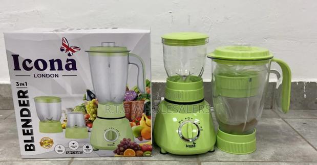3 in 1 Icona Blender With Grinder Chopper