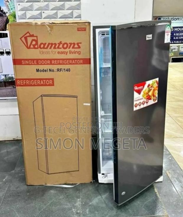Dark Silver Ramtons 180l Single Door Fridge - main view