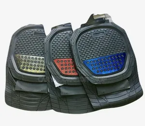 Black Mats With Red/Blue/Silver Centre PVC Patch
