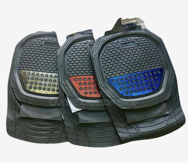 Black Mats With Red/Blue/Silver Centre PVC Patch