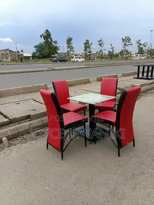 Executive Restaurant Set, Black and Red 