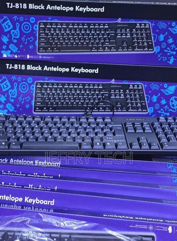Tj-818 Black Antelope Wired Keyboard, a Computer Accessory. - main view