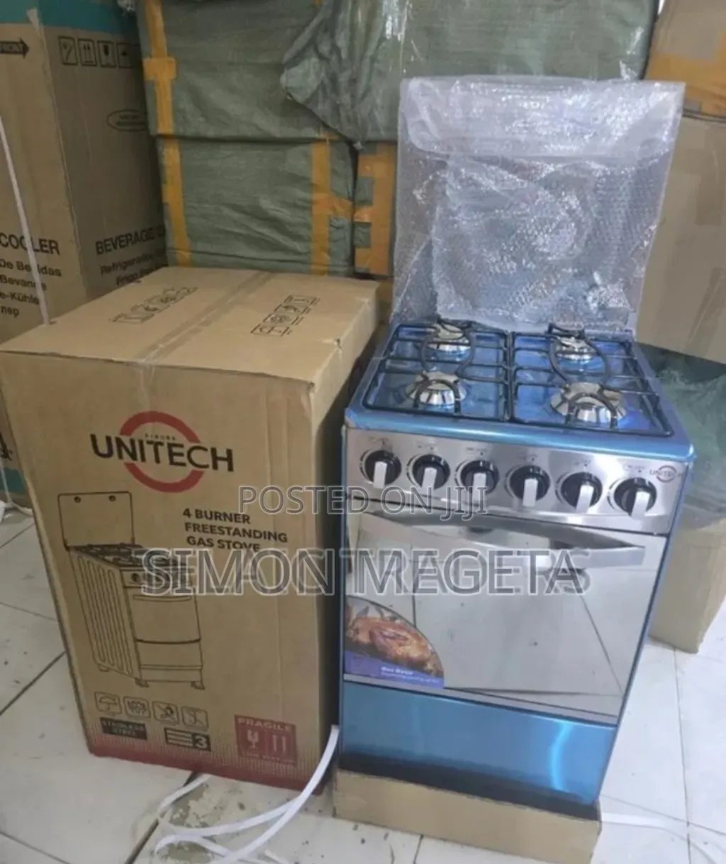 Four Burner Unitech Full Gas Cooker