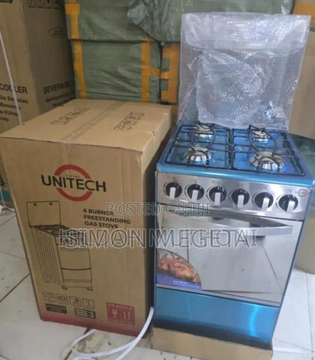 Automatic Ignition Unitech Full Gas Standing Cooker. 4burner