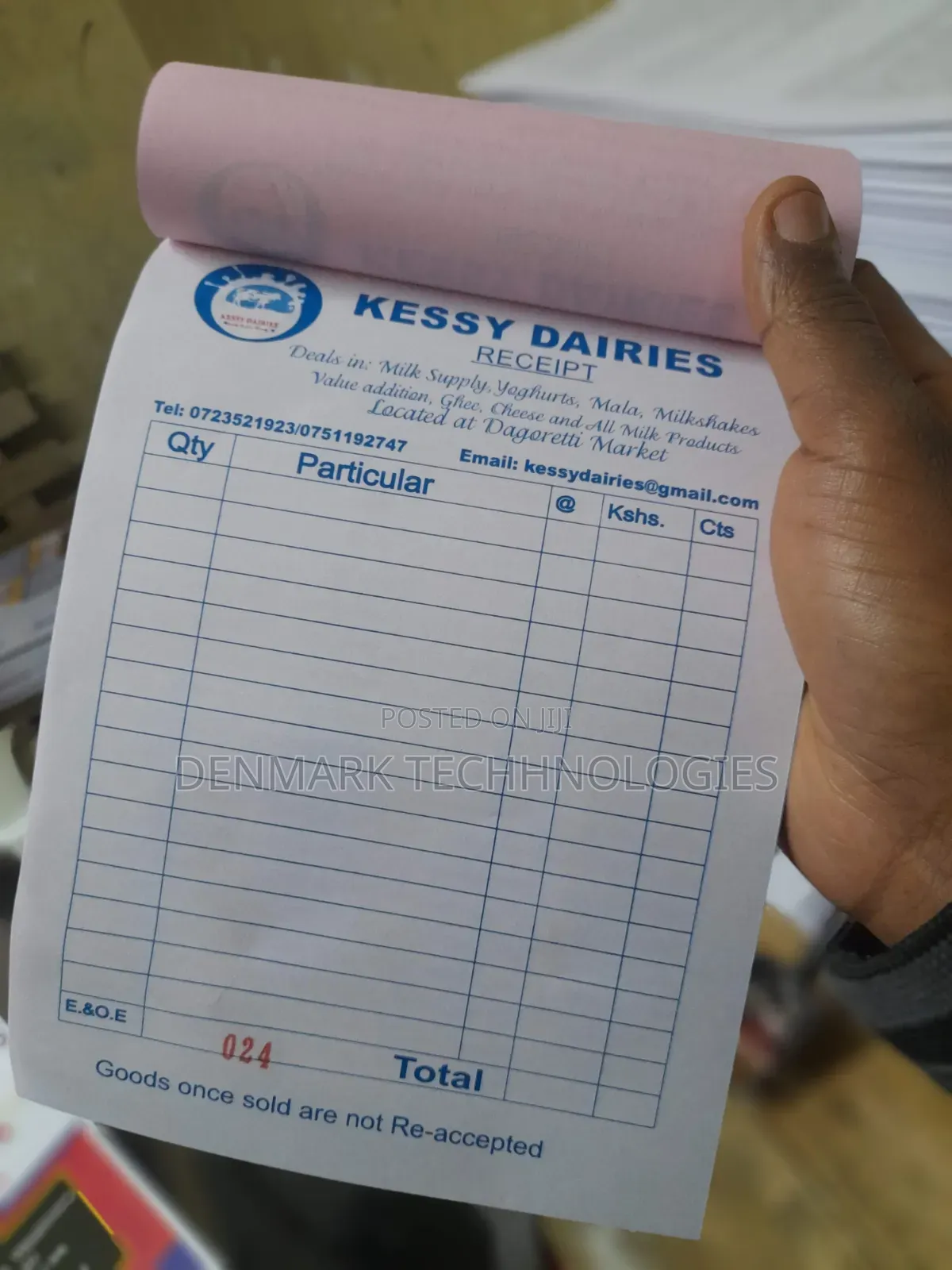 Custom Receipt Books Printing