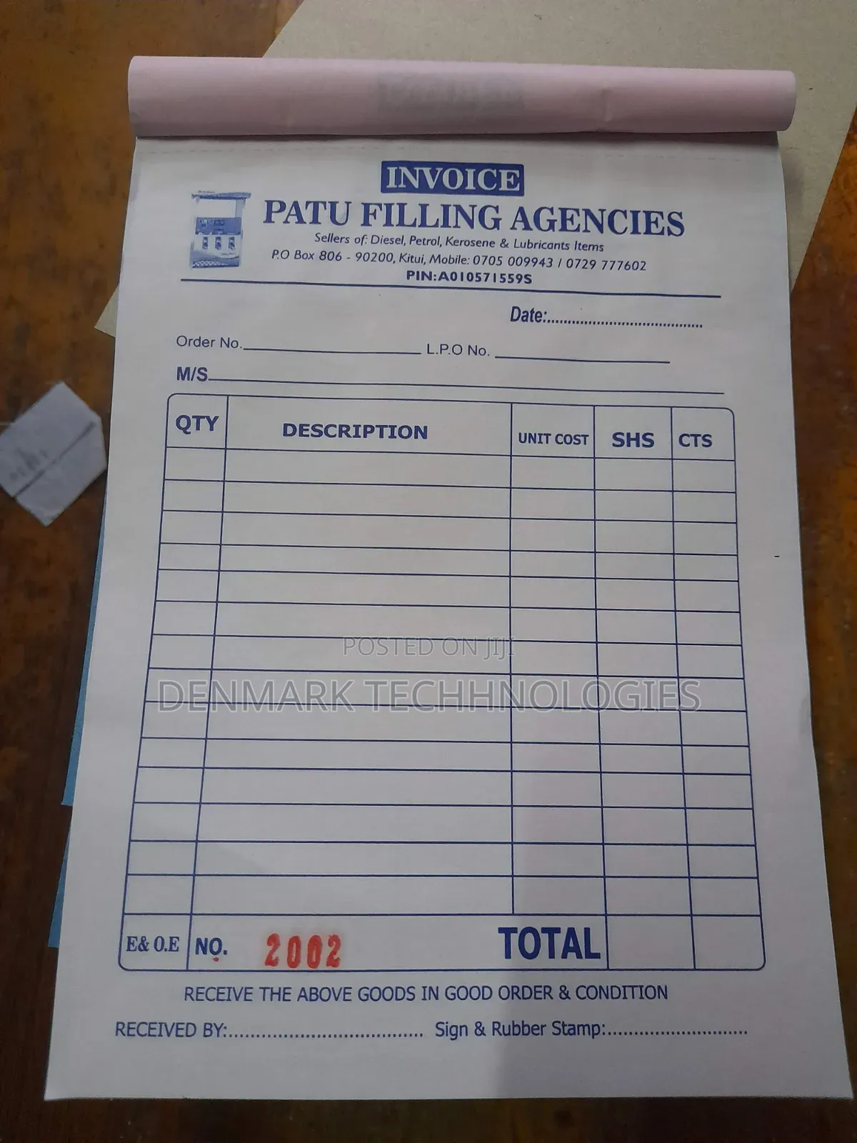 Custom Receipt Books Printing