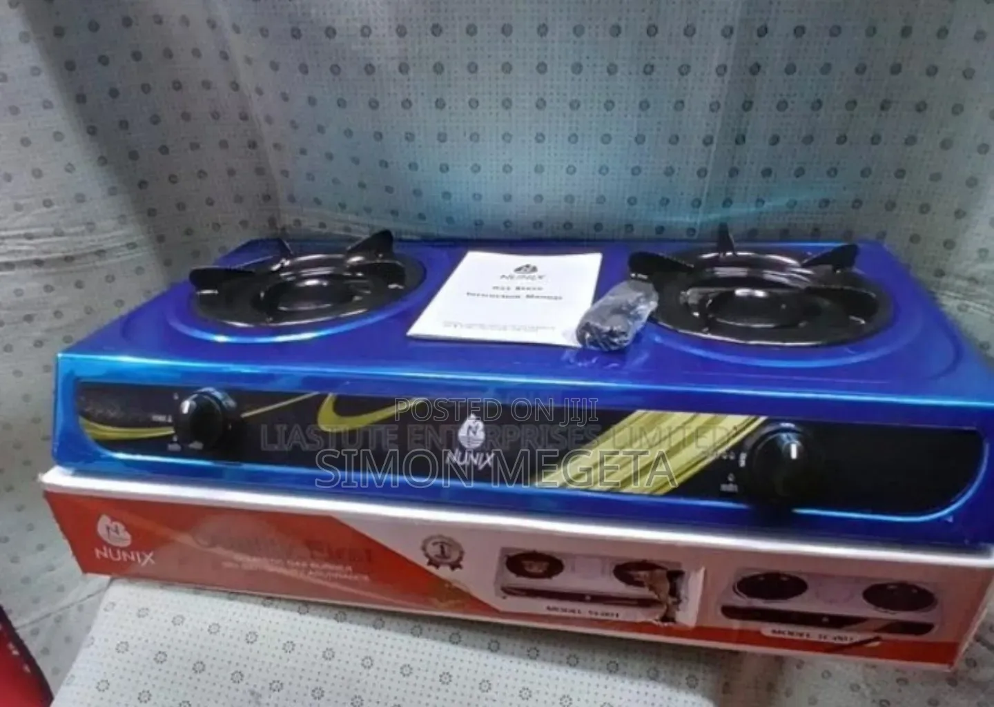 Blue New Nunix 2burner Stainless Cooker