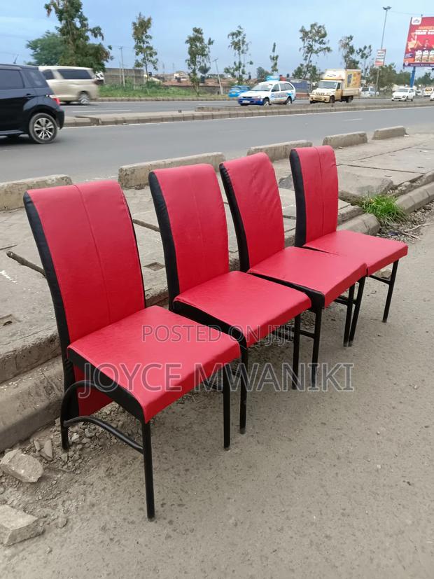 Executive Restaurant Chairs, Red and Black 