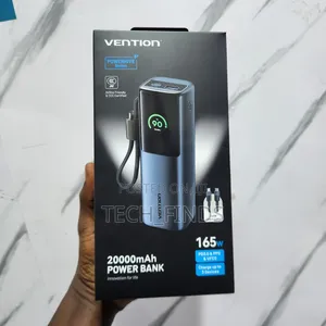 Vention 20000mah Power Bank (Usb-C + Usb-C/Usb-C/Usb-A) 165w Gray