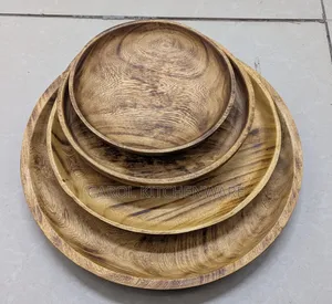12 Inch Handcrafted Round Wooden Plate