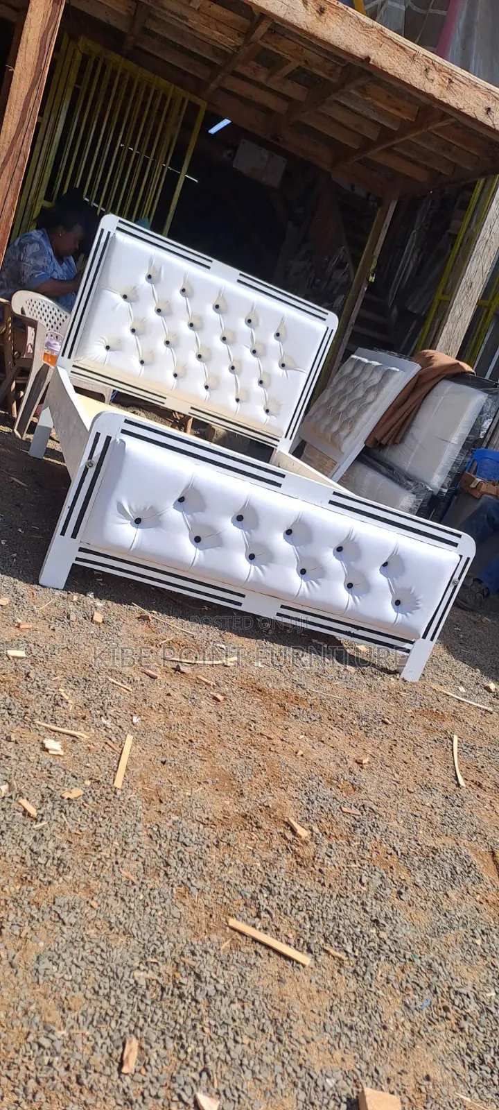 Home All White Bed Available