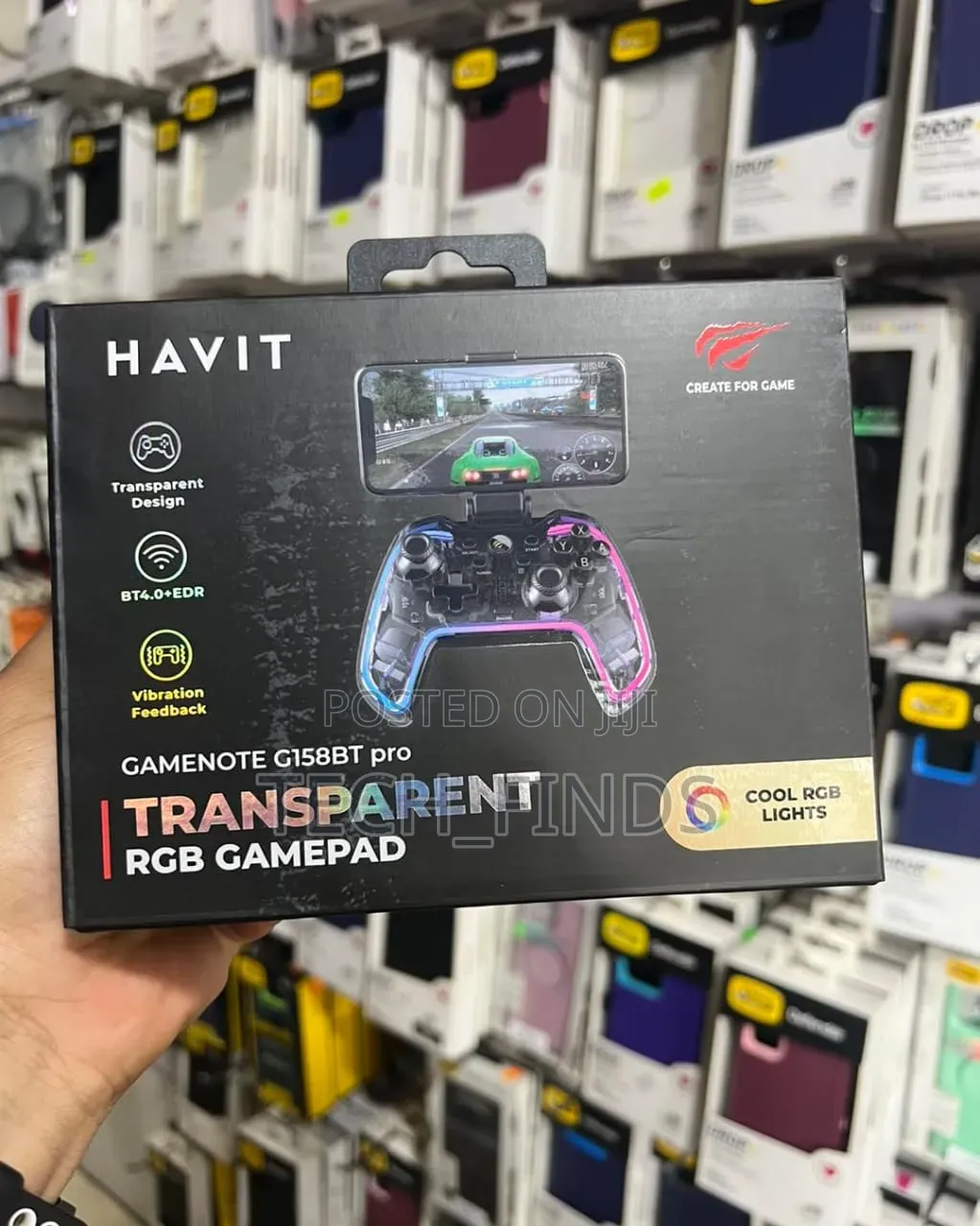 Havit Gamenote G158bt Pro Transparent RGB Gamepad