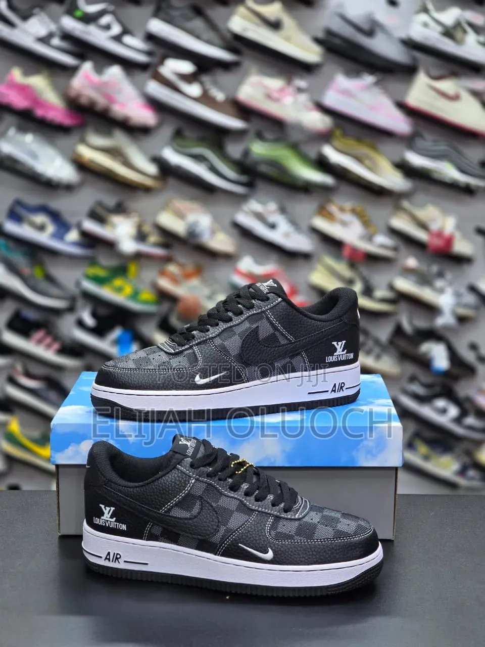 Nike Airforce Louis Vuitton Checkerboad Pattern