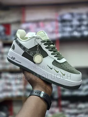 Nike Airforce Low Customized North Face Olive Green