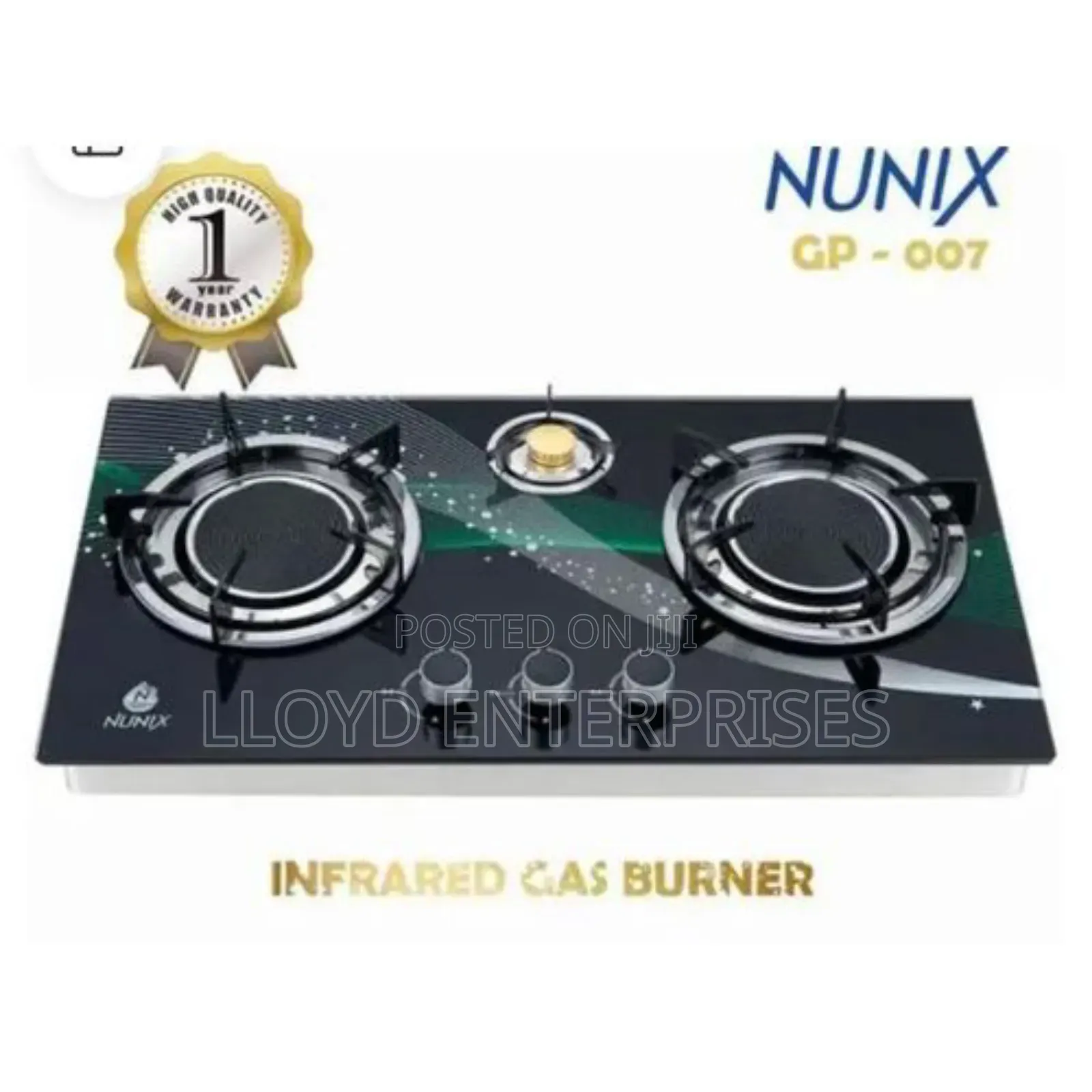Infrared 3 Burner Nunix Gp 007 Cooker
